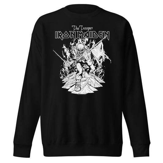 Iron Maiden - Trooper B&W Sweatshirt