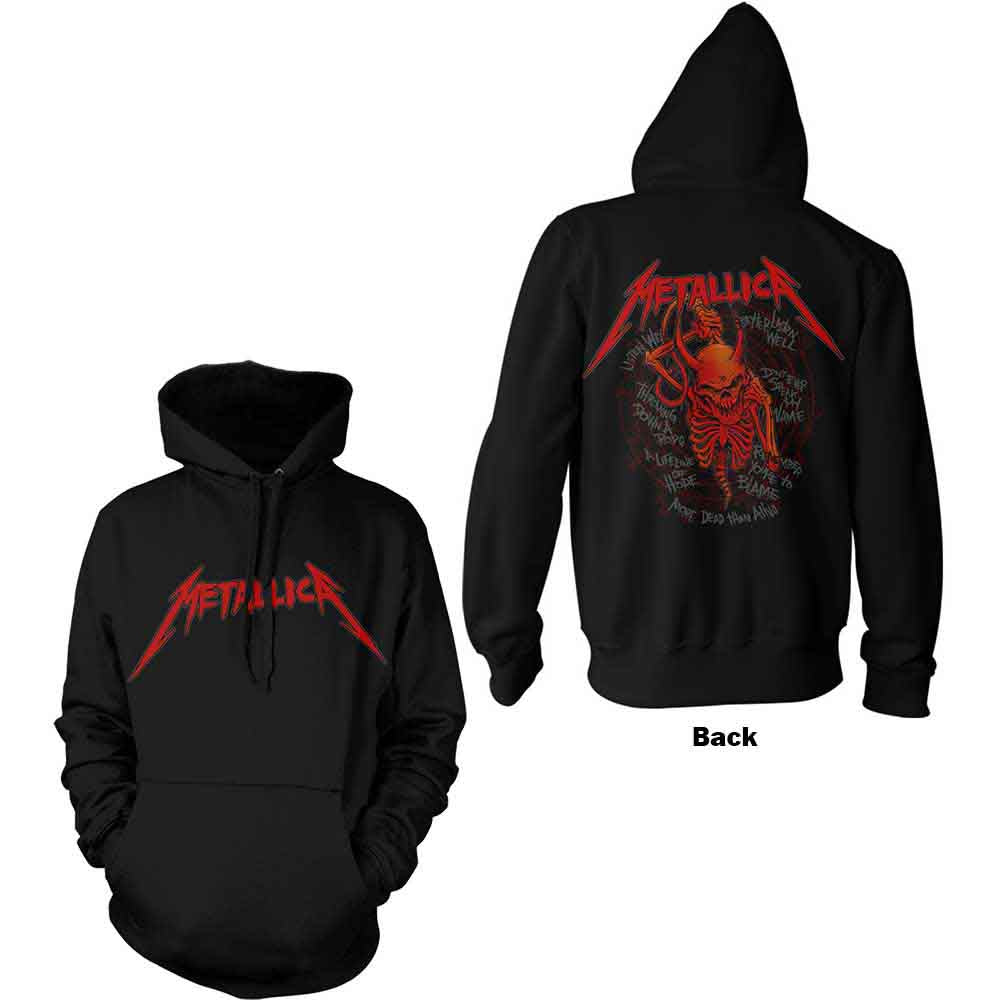 Metallica - Skull Screaming Red Hoodie