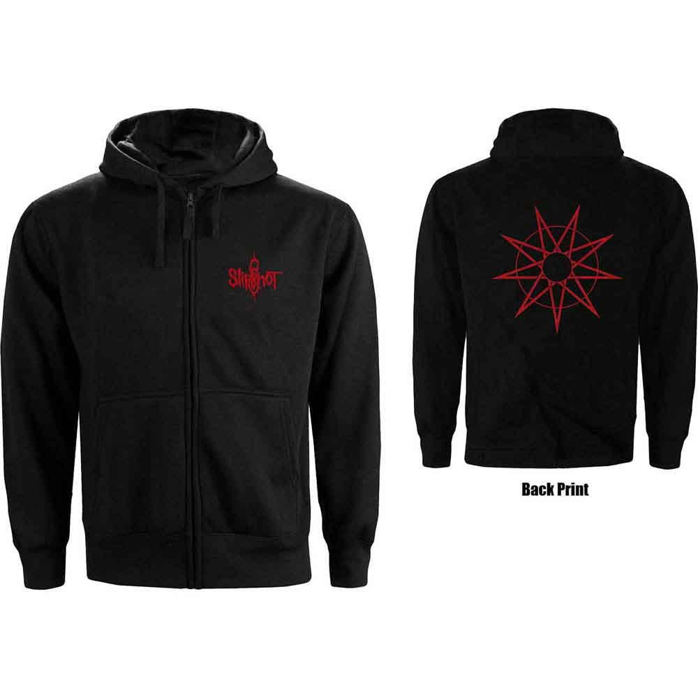 Slipknot - 9 Point Star Zip-Up Hoodie